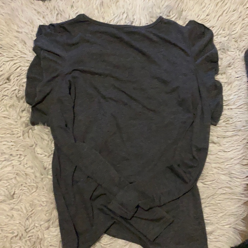 Grey long sleeve top